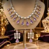 Amethyst Pearl Cascade Necklace Set (1)