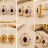Amethyst Royal Bloom Earrings (2)