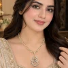 Arabic Calligraphy Crystal Pendant Necklace (3)
