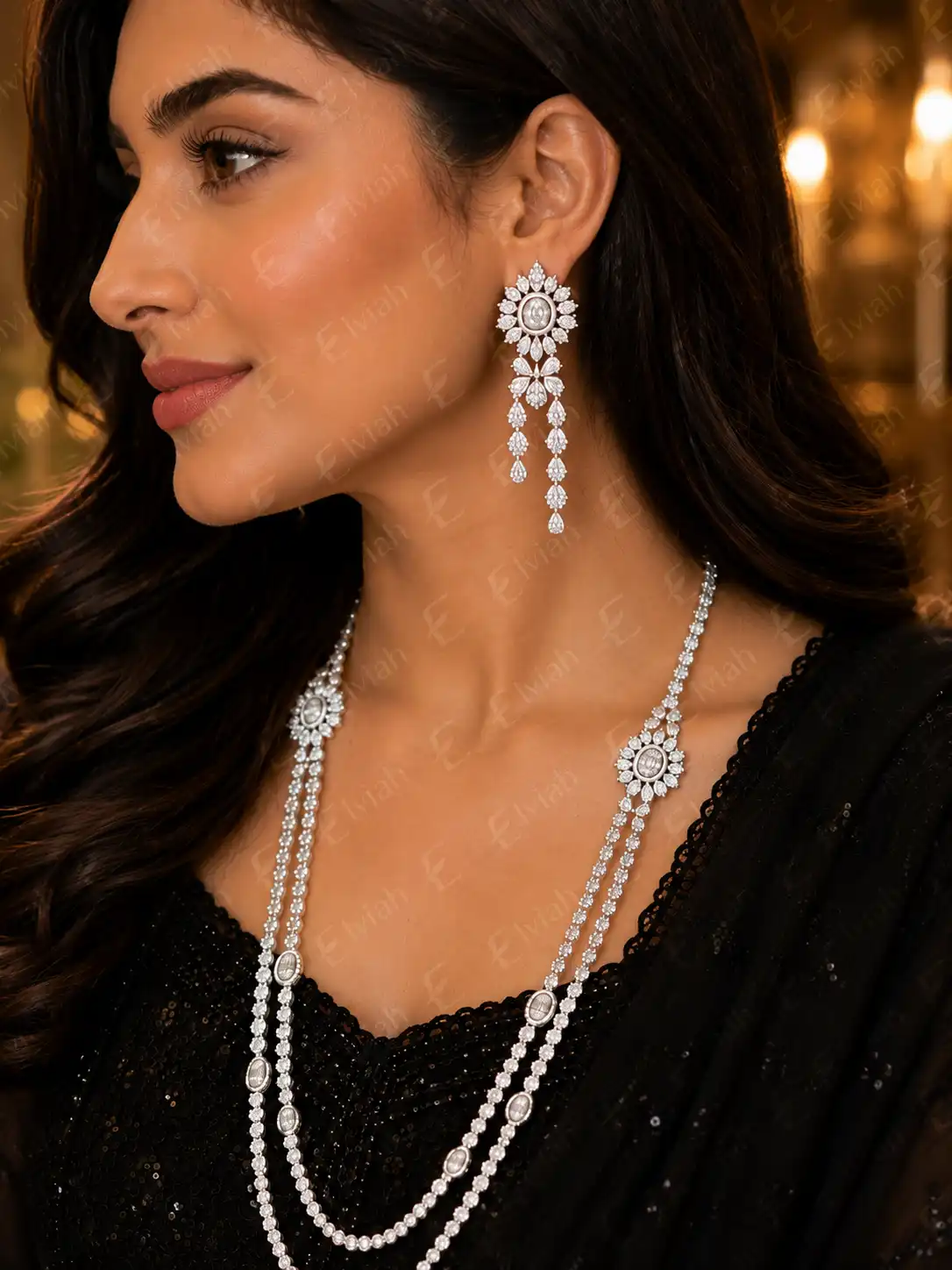 Celestine Cascade Necklace Set (6)