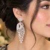 Crystal Cascade Chandelier Earrings (6)