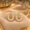 Crystal Luxe Teardrop Earrings (1) Clear Crystal Teardrop Earrings
