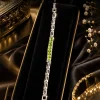 Emerald Bar Link Bracelet (1)