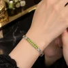 Emerald Bar Link Bracelet (4)
