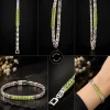 Emerald Bar Link Bracelet (6)