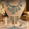 Emerald Garden Bridal Jewelry Set (1) Green Emerald Bridal Jewelry Set