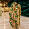 Emerald Heritage Twin Bangles (1)
