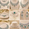 Emerald Royale Bridal Jewelry Set (5)