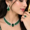 Emerald Royale Bridal Jewelry Set (6)