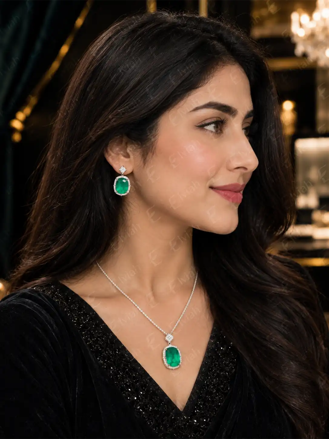 Emerald Solstice Pendant Set (6)