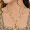 Golden Calligraphy Pendant Necklace (4)