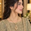 Golden Calligraphy Pendant Necklace (5)