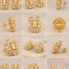 Golden Citrine Bloom Earrings (2)