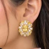 Golden Citrine Bloom Earrings (5)