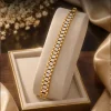 Golden Crystal Link Bracelet (1)
