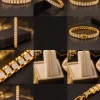 Golden Crystal Link Bracelet (5)