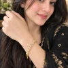 Golden Fleur Crystal Bracelet (2)