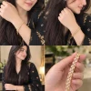 Golden Fleur Crystal Bracelet (4)