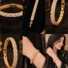 Golden Fleur Crystal Bracelet (5)