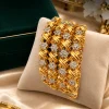 Golden Fleur Mosaic Cuff (1)