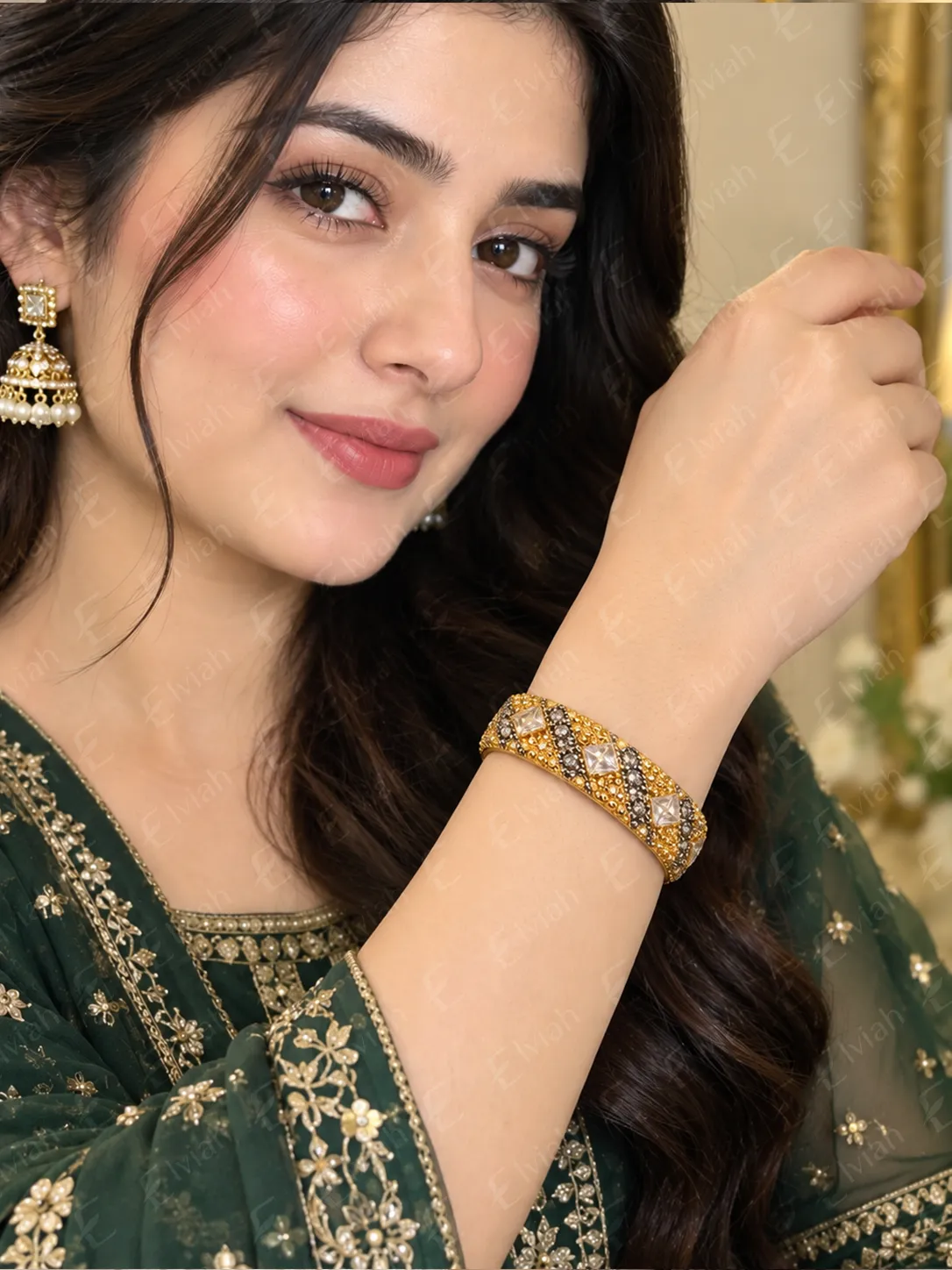 Golden Geometry Heritage Bangles (2)