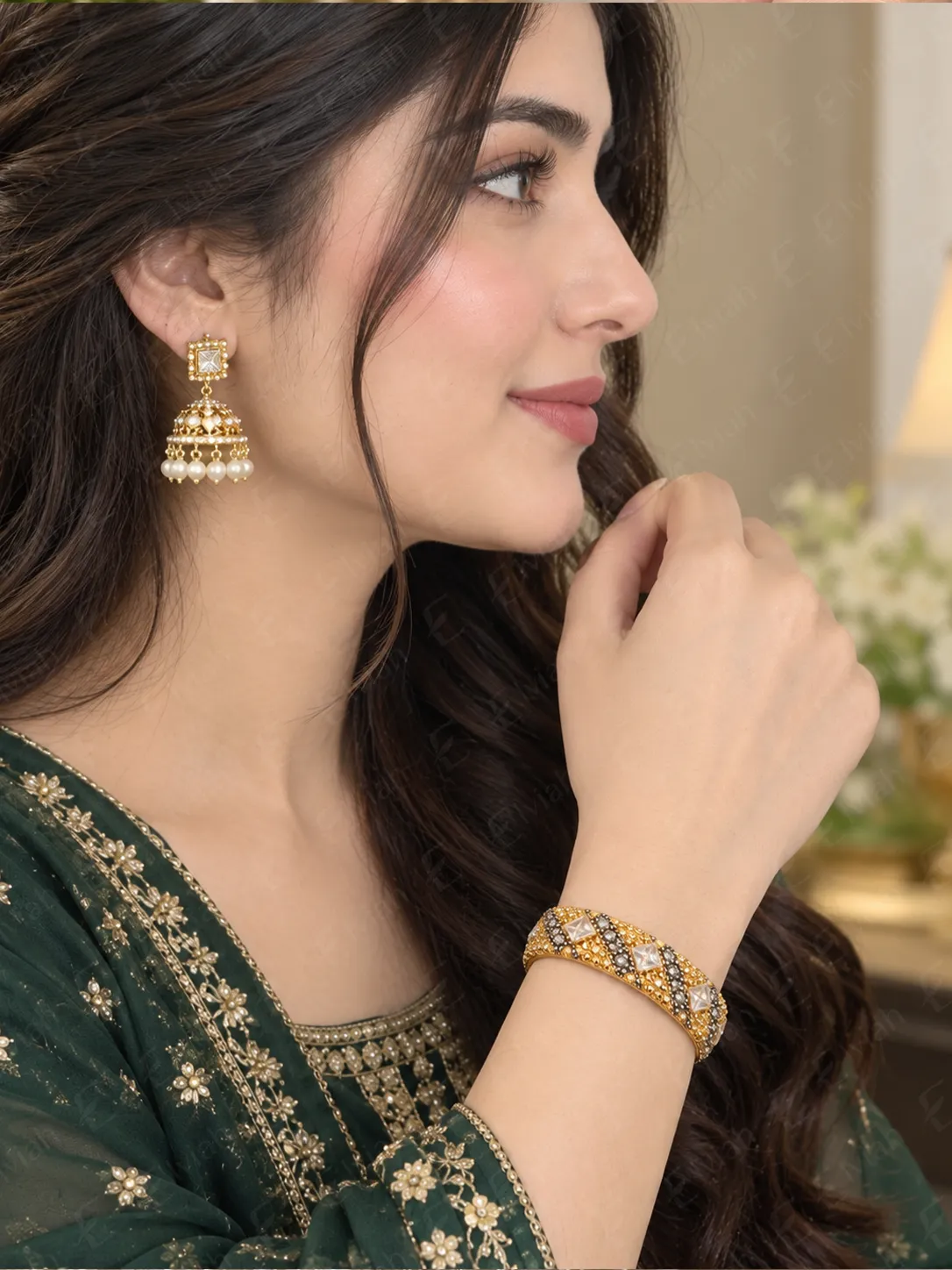 Golden Geometry Heritage Bangles (3)