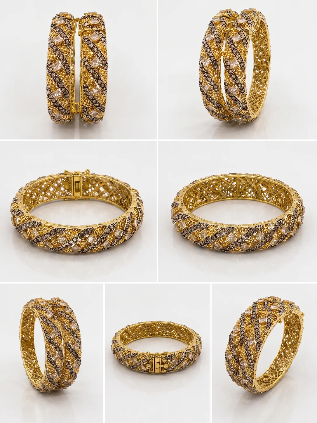 Golden Geometry Heritage Bangles (6)