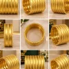 Golden Heritage Textured Bangle Set (2)