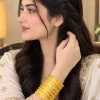 Golden Heritage Textured Bangle Set (3)