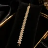 Gold Tone Lattice Crystal Bracelet Gold Tone Lattice Crystal Bracelet | Elviah