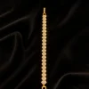 Gold Tone Crystal Petal Tennis Bracelet | Gold Tone Crystal Petal Tennis Bracelet | Elviah