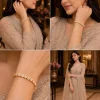 Golden Petal Line Bracelet (4)