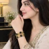 Midnight Onyx Lattice Bangles (4)