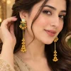 Mint Emerald Cascade Earrings (2)