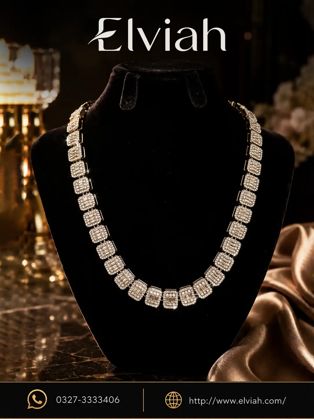 Geometric Crystal Statement Necklace | Monarch Geometric Crystal Statement Necklace | Monarch by Elviah