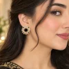 Onyx Noir Bloom Earrings (3)