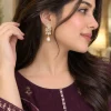 Pearl Crystal Drop Earrings (3)