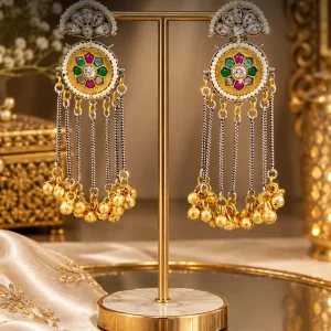 Pearl Chandelier Statement Earrings