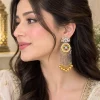 Pearl Mosaic Chandelier Earrings (4)