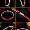 Red Crystal Link Bracelet (5)