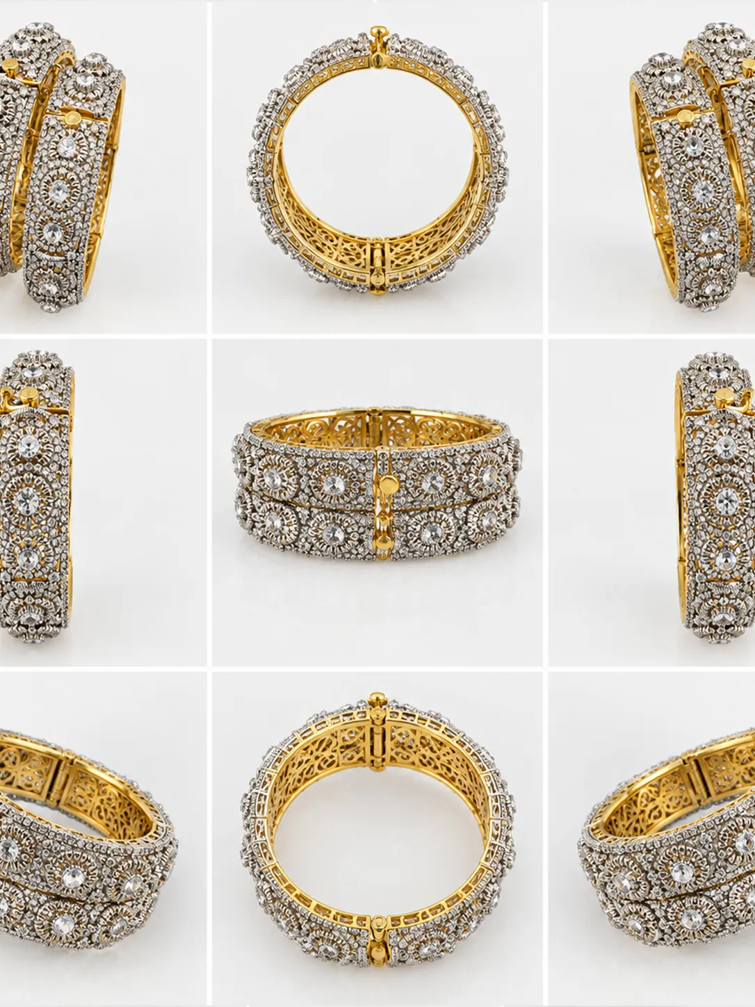 Regal Blossom Twin Bangles (5)