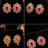 Ruby Blossom Stud Earrings (2)