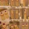 Ruby Fringe Statement Earrings (2)