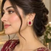 Ruby Oval Halo Earrings (4)