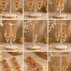Ruby Pearl Chandelier Earrings (2)