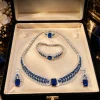 Sapphire Blue Regal Necklace Set (1)
