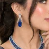 Sapphire Blue Regal Necklace Set (6)