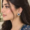 Sapphire Garden Crest Earrings (4)