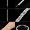 Silver Laurel Leaf Tennis Bracelet (6)
