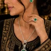 Verdant Halo Emerald Set (3)